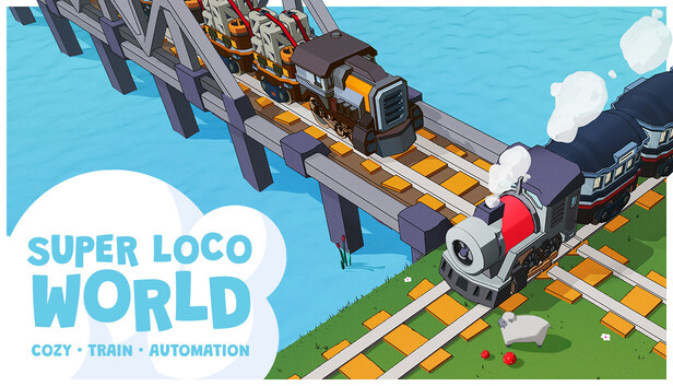 Save 10% on Super Loco World - Cozy Train Automation on Steam